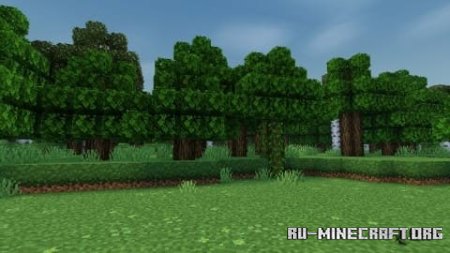 Скачать Кустистая листва для Minecraft PE 1.21