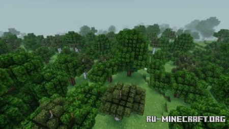 Скачать Кустистая листва для Minecraft PE 1.21