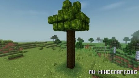 Скачать Кустистая листва для Minecraft PE 1.21