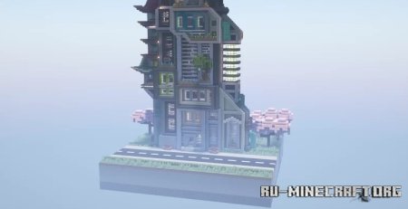  Cyberpunk Mega Tower  Minecraft