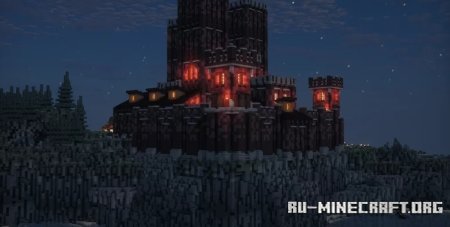 Red Castle - modular diorama  Minecraft