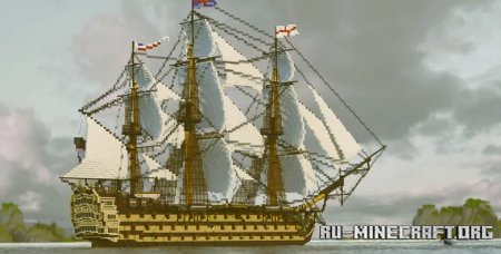  Royal Navy HMS Victory - First Rate Ship of the Line  Minecraft