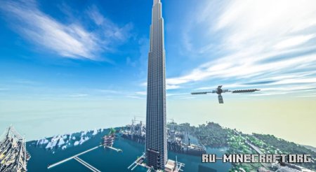  826-Meters Tall Building  Minecraft