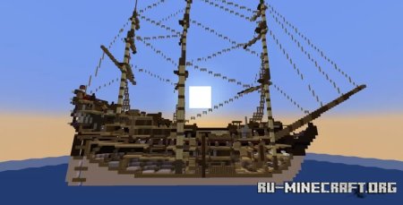 Скачать Crimson Queen - Fantasy Pirate Ship для Minecraft
