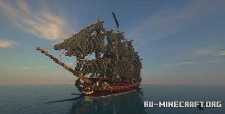  Crimson Queen - Fantasy Pirate Ship  Minecraft