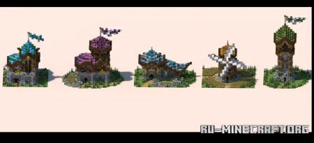  5 simple Fantasy Builds  Minecraft