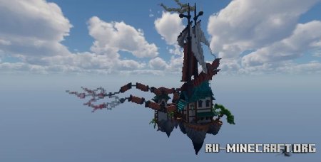  The flying temple  Minecraft