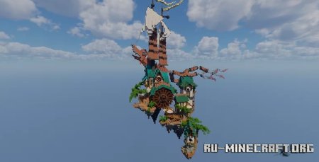  The flying temple  Minecraft