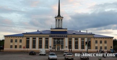  Railway building Syktyvkar  Minecraft