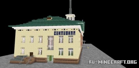  Railway building Syktyvkar  Minecraft
