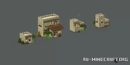 Скачать Desert House Pack by BurraRakun для Minecraft