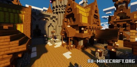  Medieval Harbor Home  Minecraft