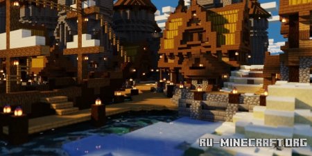  Medieval Harbor Home  Minecraft