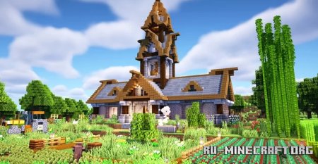  A Farmhouse Survival Base  Minecraft
