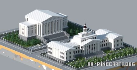  Neo-classical City Hall and Court Building  Minecraft