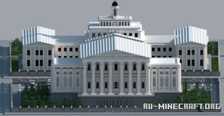 Neo-classical City Hall and Court Building  Minecraft