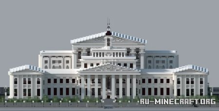  Neo-classical City Hall and Court Building  Minecraft