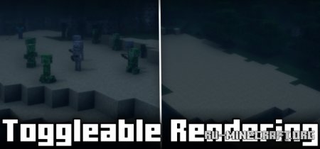 Скачать Toggleable Rendering для Minecraft 1.21.5