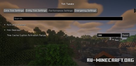 Скачать Tick Tweaks для Minecraft 1.21.5