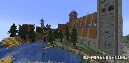  A1Craft Towny - Imanity Town Spawn  Minecraft