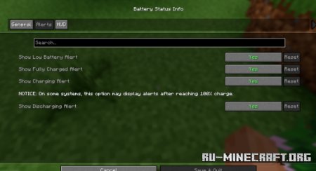  Battery Status Info  Minecraft 1.21.1