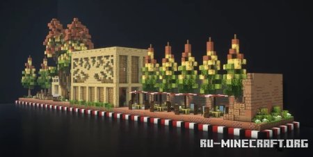  Autumn Cafe  Minecraft