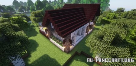  Small Pale Oak Starter House Farm  Minecraft