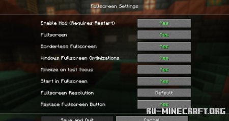  Borderless Fullscreen  Minecraft 1.21.5