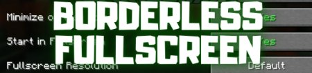  Borderless Fullscreen  Minecraft 1.21.5