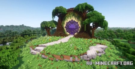  Tree Nether Portal Statue V05  Minecraft