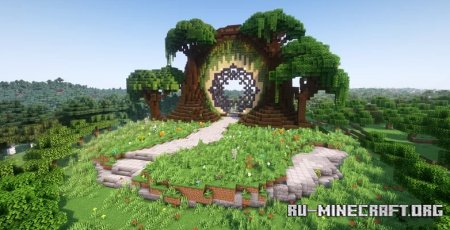  Tree Nether Portal Statue V05  Minecraft
