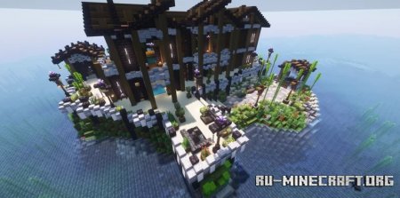  Minecraft Island House by JaRKeeY  Minecraft