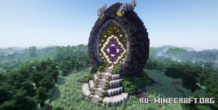  Dragon Egg Nether Portal Statue V02  Minecraft