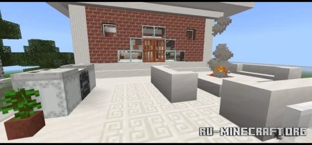 Modern Bricks Stilt House - New Design  Minecraft