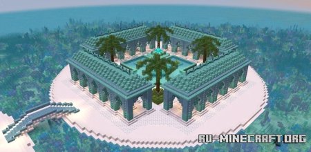  Fantasy Colonnade and Fountain  Minecraft