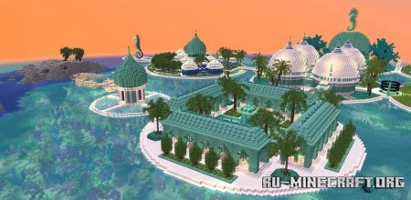  Fantasy Colonnade and Fountain  Minecraft
