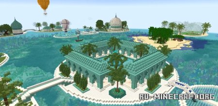  Fantasy Colonnade and Fountain  Minecraft