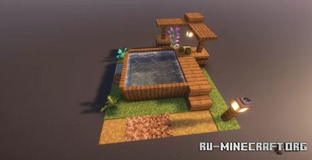  Outdoor Spruce Water Feature  Minecraft