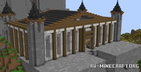  Kingdom w Castle and Interiorated Houses  Minecraft