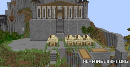  Kingdom w Castle and Interiorated Houses  Minecraft