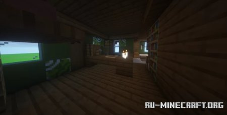  Green Medieval House (Full Interior)  Minecraft