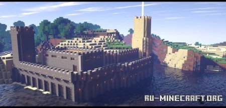  Retro Seaside Fort  Minecraft