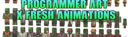  Programmer Art x Fresh Animations  Minecraft 1.21.5