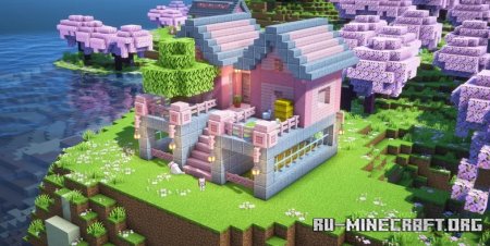  Cherry Blossom Duo Starter House  Minecraft