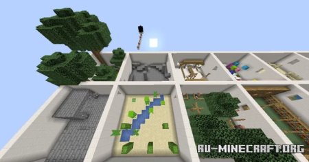  Parkour through squares  Minecraft