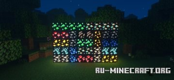 Скачать Серафические светящиеся руды для Minecraft PE 1.21