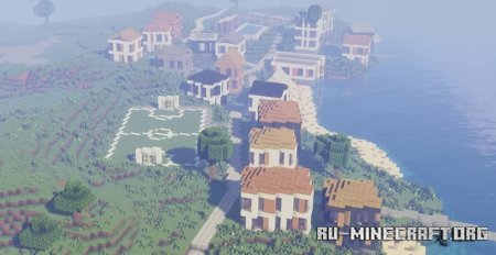  Modern Village City V2 by Wh1t3E  Minecraft