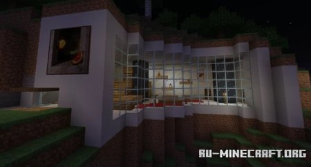  Modern house in the mountain  Minecraft