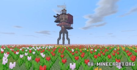  Tower in the flowers  Minecraft