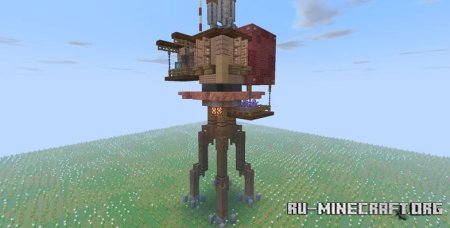  Tower in the flowers  Minecraft